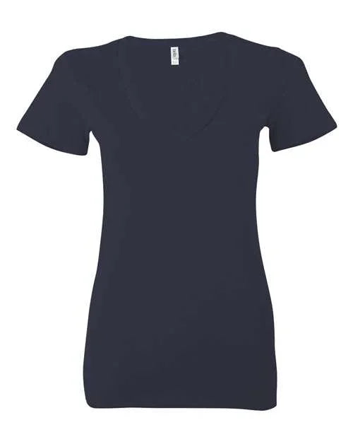 Women’s Jersey Deep V-Neck Tee - 6035