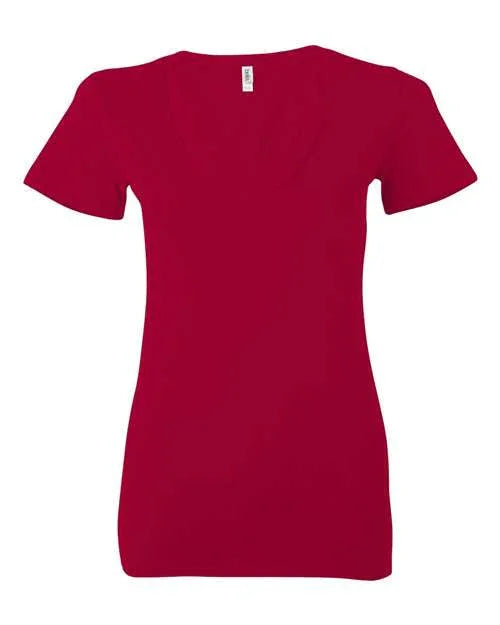 Women’s Jersey Deep V-Neck Tee - 6035