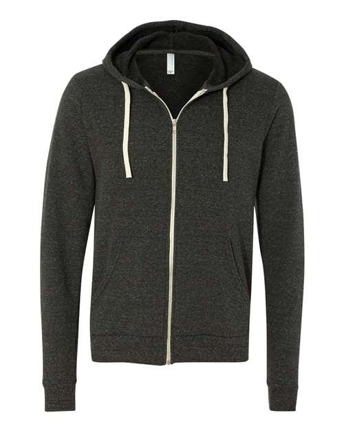 Unisex Triblend Sponge Fleece Full-Zip Hoodie Sweatshirt - 3909