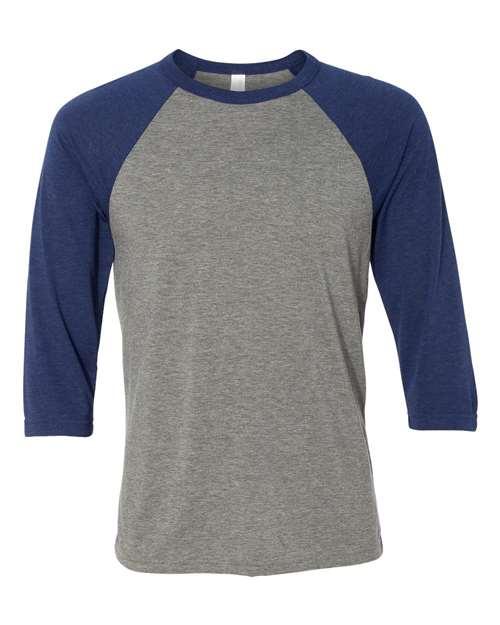 Unisex Three-Quarter Sleeve Baseball Tee - 3200