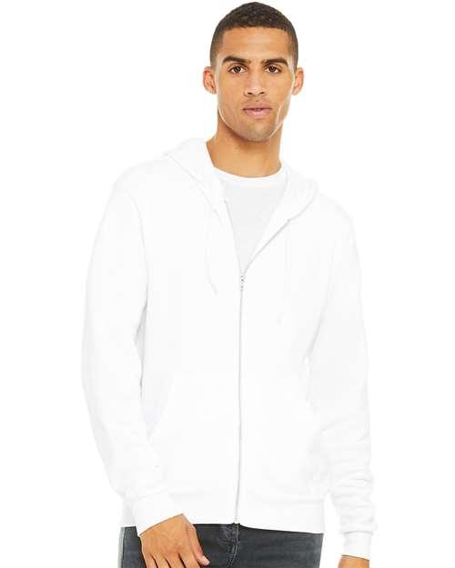 Unisex Sponge Fleece Full-Zip Hoodie Sweatshirt - 3739