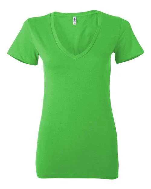 Women’s Jersey Deep V-Neck Tee - 6035