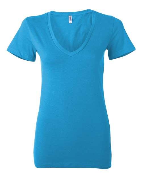 Women’s Jersey Deep V-Neck Tee - 6035