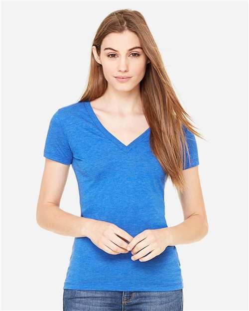 Women’s Triblend Deep V-Neck Tee - 8435