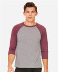 Grey/ Maroon Triblend