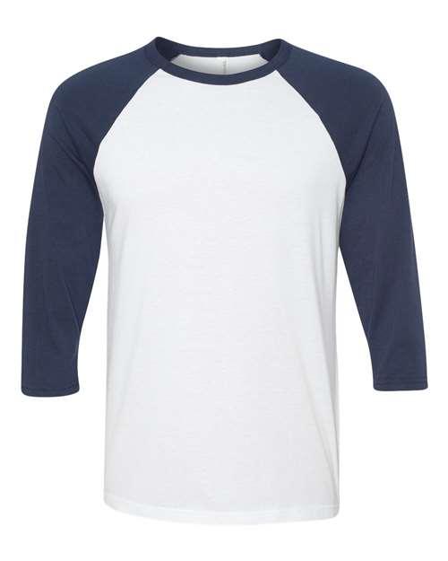 Unisex Three-Quarter Sleeve Baseball Tee - 3200