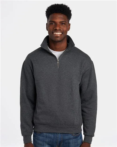 Unisex Super Sweats NuBlend® Quarter-Zip Cadet Collar Sweatshirt - 4528MR