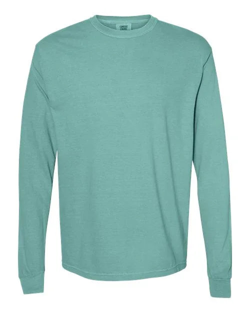 Garment-Dyed Heavyweight Long Sleeve T-Shirt - S - Transfer Kingdom