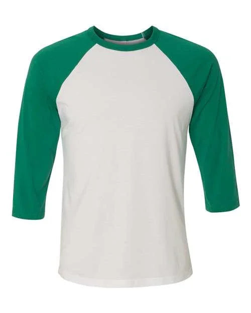 Unisex Three-Quarter Sleeve Baseball Tee - 3200