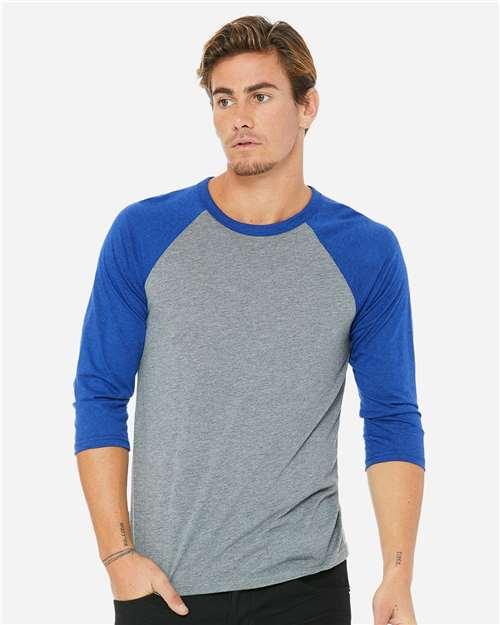 Unisex Three-Quarter Sleeve Baseball Tee - 3200