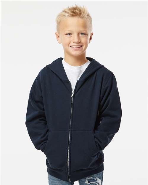 Youth Midweight Full-Zip Hooded Sweatshirt - SS4001YZ