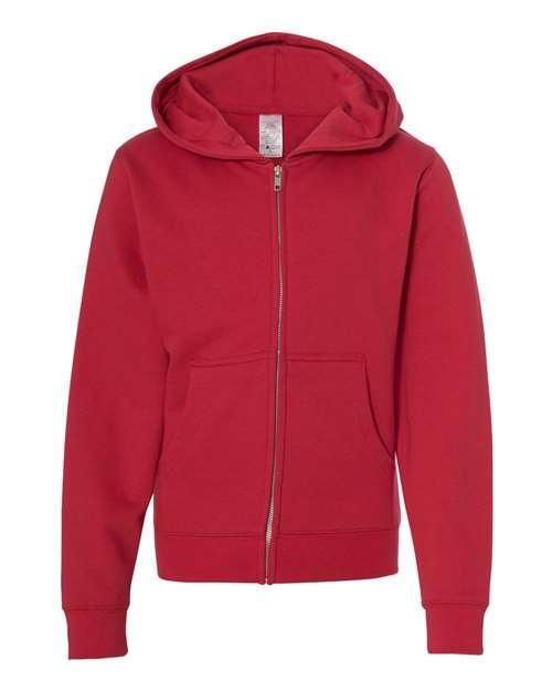 Youth Midweight Full-Zip Hooded Sweatshirt - SS4001YZ