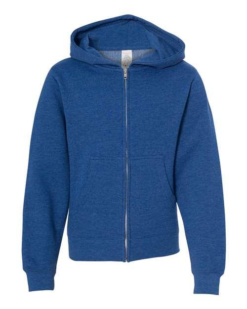 Youth Midweight Full-Zip Hooded Sweatshirt - SS4001YZ