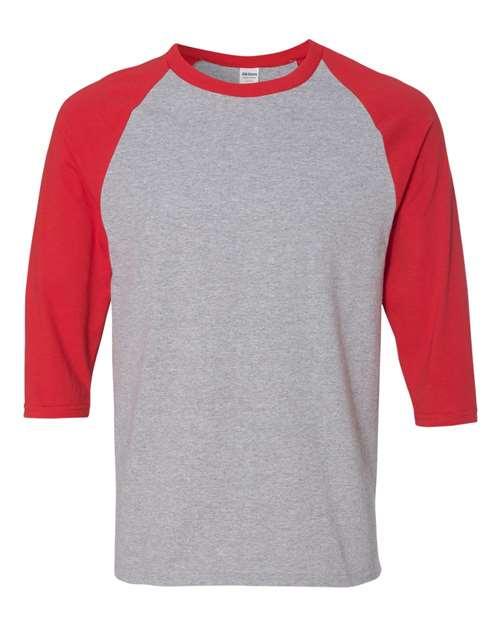 Unisex Heavy Cotton™ Raglan Three-Quarter Sleeve T-Shirt - 5700