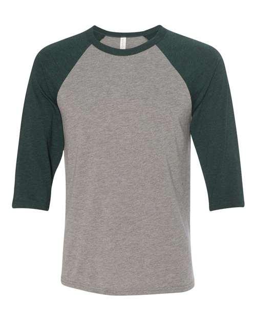 Unisex Three-Quarter Sleeve Baseball Tee - 3200