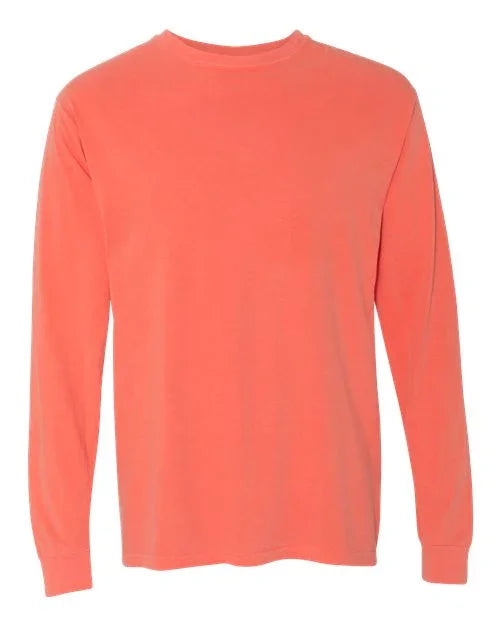 Garment-Dyed Heavyweight Long Sleeve T-Shirt - S - Transfer Kingdom