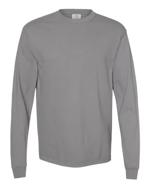 Garment-Dyed Heavyweight Long Sleeve T-Shirt - S - Transfer Kingdom