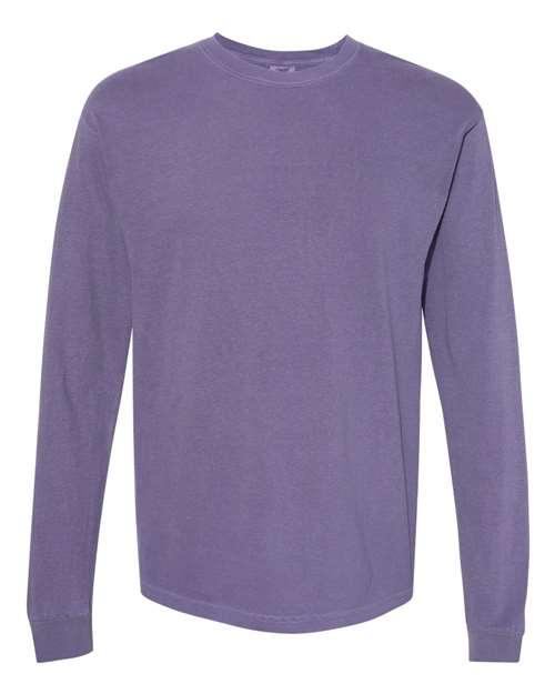 Garment-Dyed Heavyweight Long Sleeve T-Shirt - S - Transfer Kingdom