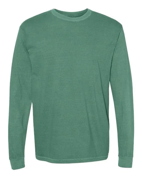 Garment-Dyed Heavyweight Long Sleeve T-Shirt - S - Transfer Kingdom