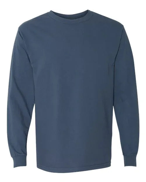 Garment-Dyed Heavyweight Long Sleeve T-Shirt - S - Transfer Kingdom