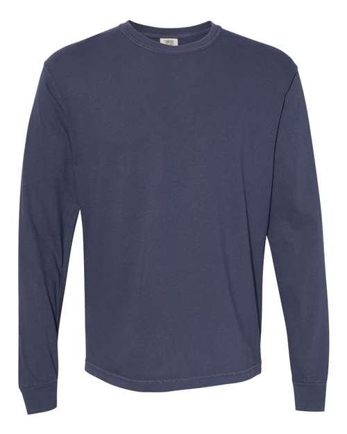 Garment-Dyed Heavyweight Long Sleeve T-Shirt - S - Transfer Kingdom