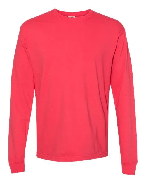 Garment-Dyed Heavyweight Long Sleeve T-Shirt - S - Transfer Kingdom