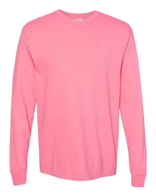 Garment-Dyed Heavyweight Long Sleeve T-Shirt - S - Transfer Kingdom