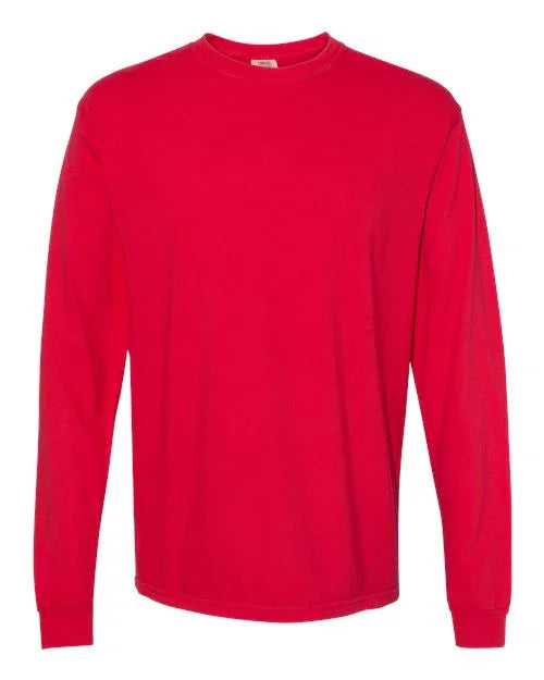 Garment-Dyed Heavyweight Long Sleeve T-Shirt - S - Transfer Kingdom