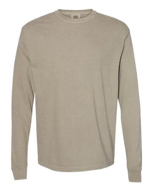 Garment-Dyed Heavyweight Long Sleeve T-Shirt - S - Transfer Kingdom