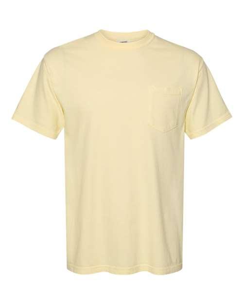 Garment-Dyed Heavyweight Pocket T-Shirt - S - Transfer Kingdom