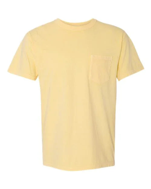 Garment-Dyed Heavyweight Pocket T-Shirt - S - Transfer Kingdom
