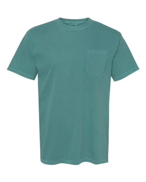Garment-Dyed Heavyweight Pocket T-Shirt - S - Transfer Kingdom