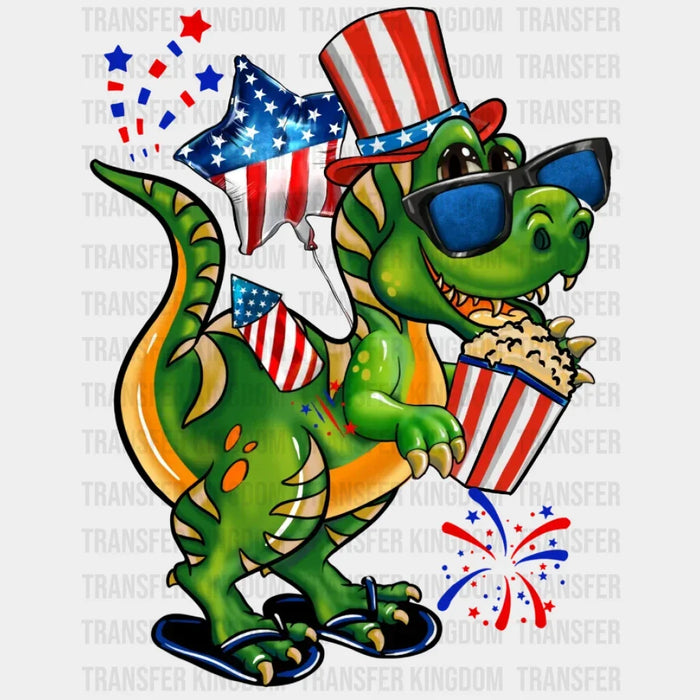 4th of July T Rex  DTF Transfer