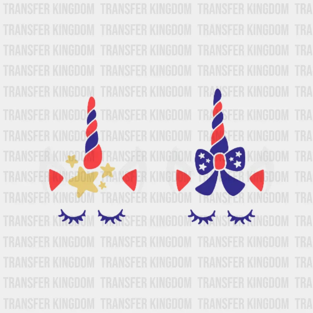 4Th Of July Unicorn Dtf Transfer