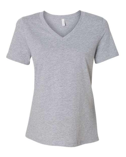 Women's Relaxed Heather CVC V-Neck Tee - Transfer Kingdom