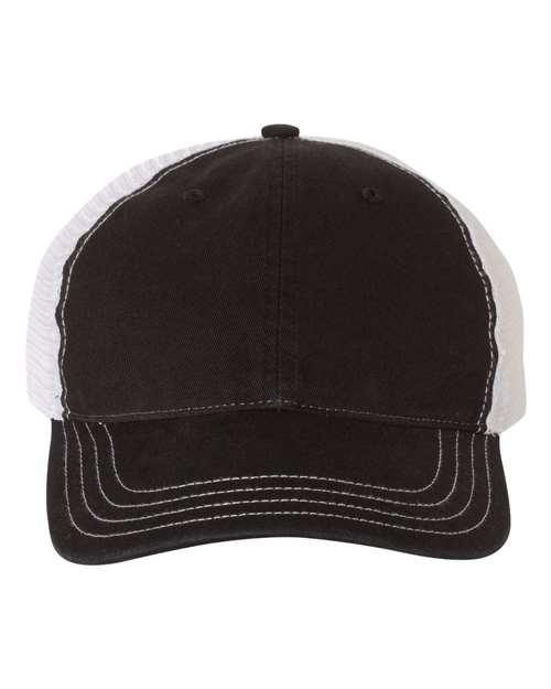 Garment-Washed Trucker Cap - 111