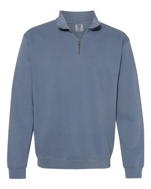Unisex Garment-Dyed Quarter Zip Sweatshirt - Transfer Kingdom
