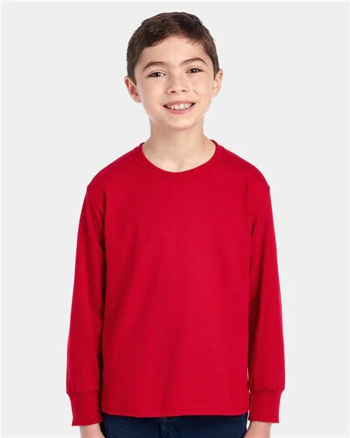 Youth Dri-Power® Long Sleeve 50/50 T-Shirt - 29BLR
