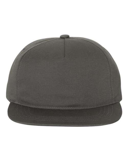 Lightly-Structured Five-Panel Snapback Cap - 6502