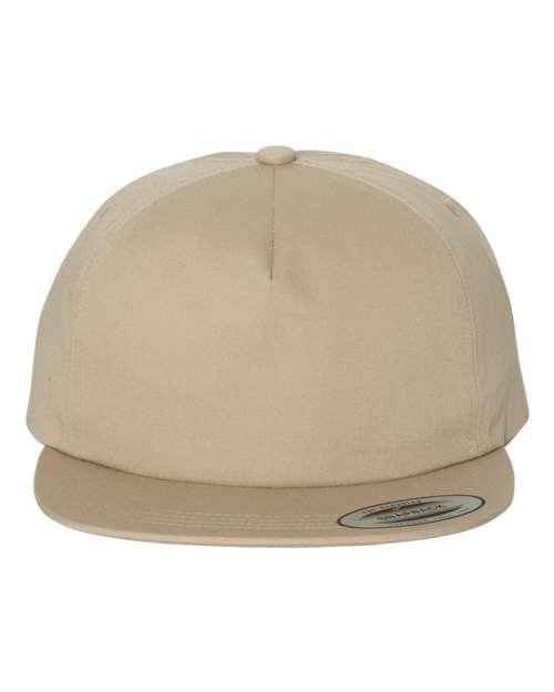 Lightly-Structured Five-Panel Snapback Cap - 6502
