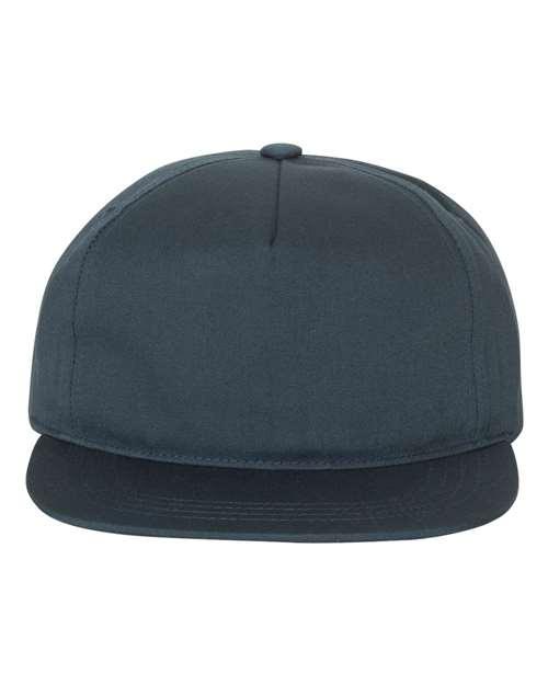 Lightly-Structured Five-Panel Snapback Cap - 6502