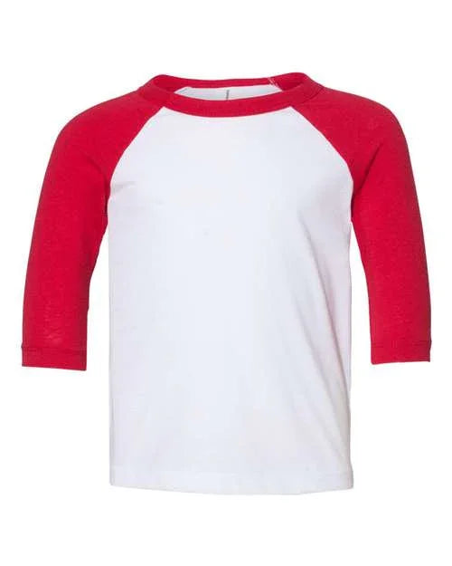 Toddler Three-Quarter Sleeve Baseball Tee - 3200T