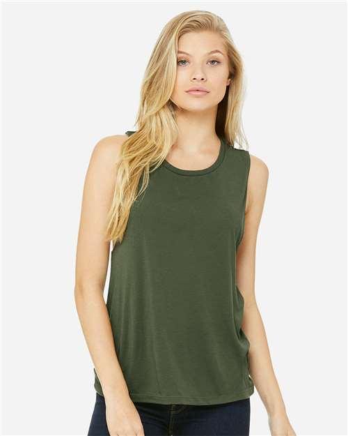 Women's Flowy Scoop Muscle Tank - 8803