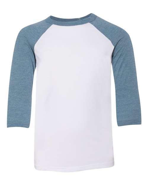 Youth Three-Quarter Sleeve Baseball Tee - 3200Y