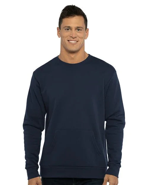 Unisex Santa Barbara Pocket Crewneck Sweatshirt - 9001