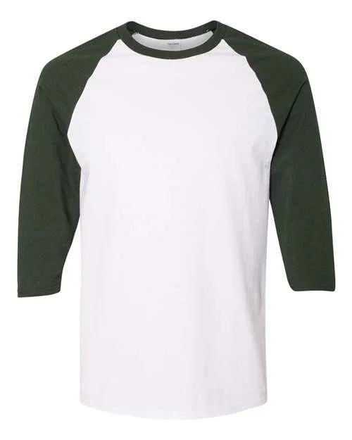 Unisex Heavy Cotton™ Raglan Three-Quarter Sleeve T-Shirt - 5700