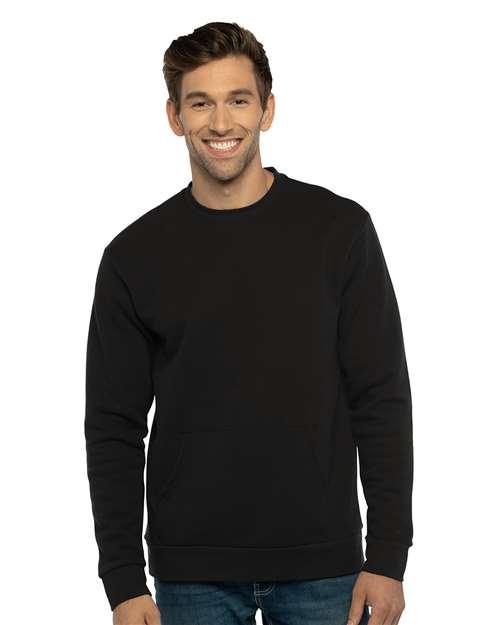 Unisex Santa Barbara Pocket Crewneck Sweatshirt - 9001