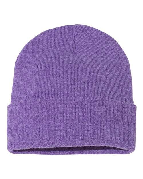 12" Solid Cuffed Beanie - SP12