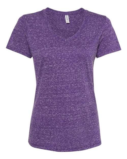 Women's Snow Heather Jersey V-Neck T-Shirt - 88WVR