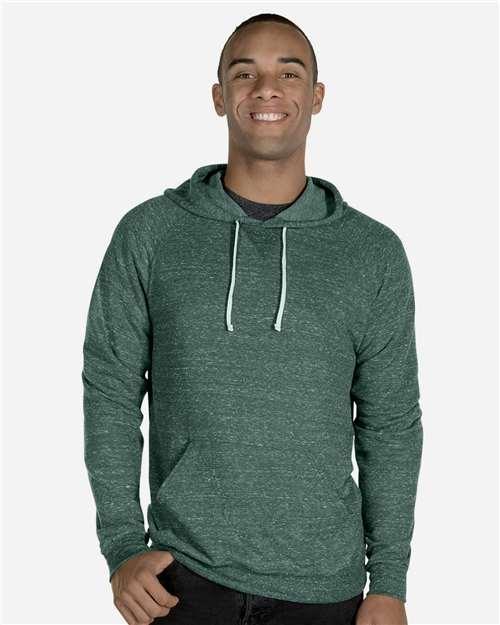 Unisex Snow Heather French Terry Raglan Hooded Sweatshirt - 90MR